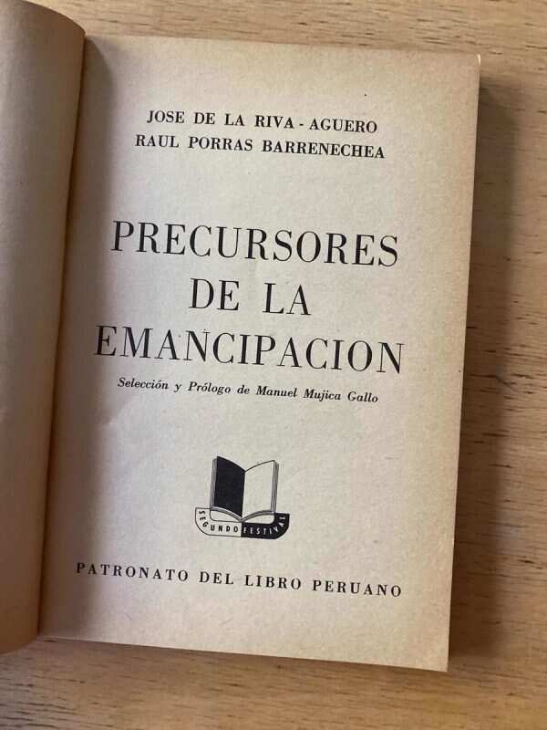 Precursores De La Emancipacion - De La Riva Agüero (b6) - Image 2
