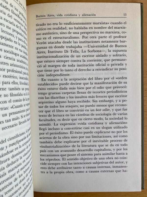 Buenos Aires, Vida Cotidiana Y Alienacion - Sebreli (j5) - Image 3