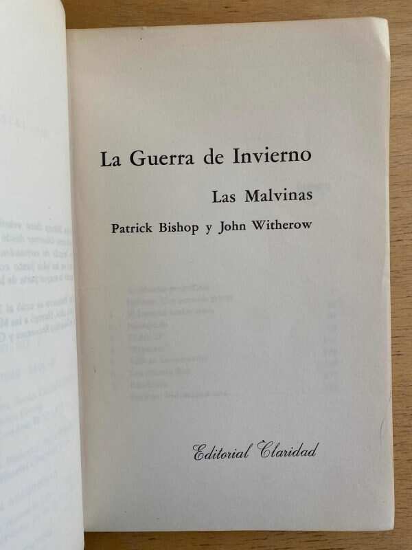 La Guerra De Invierno. Las Malvinas - Bishop; Whiterow (O6) - Image 2