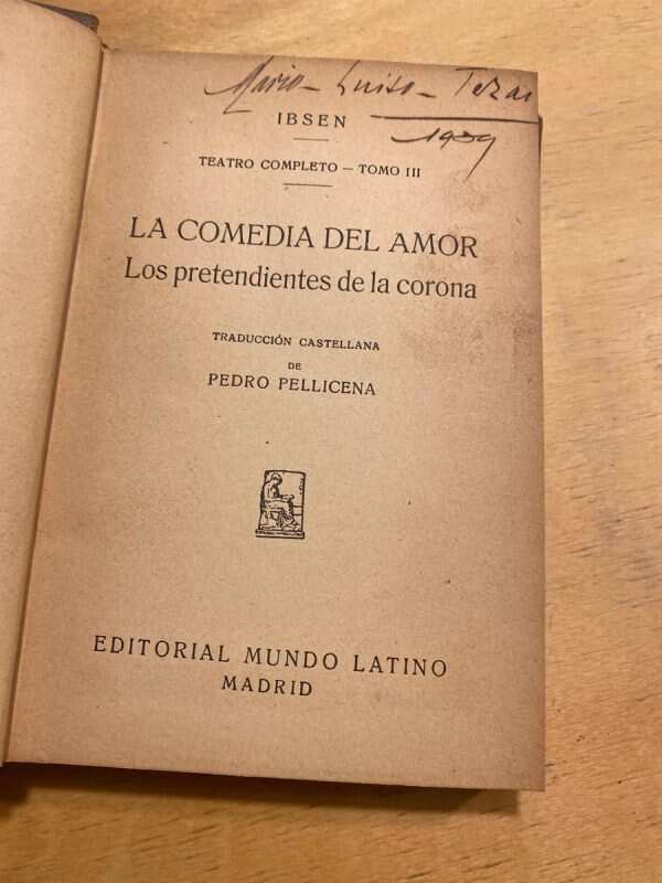 La Comedia Del Amor. Pretendientes De La Corona - Ibsen (A6) - Image 2