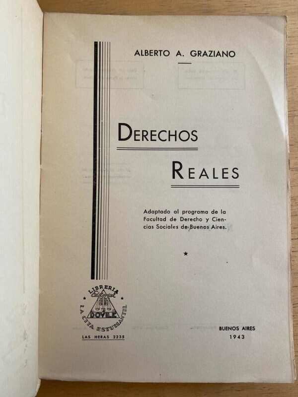 Derechos Reales - Graziano, Alberto (k3) - Image 2