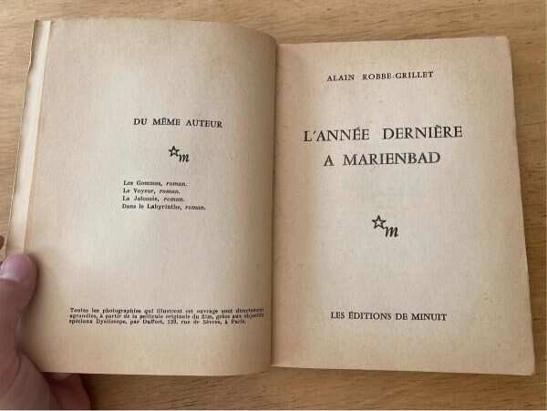 L´annee Derniere A Marienbad - Robbe - Grillet, Alain (NO) - Image 2