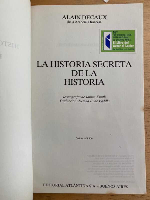 La Historia Secreta De La Historia - Decaux, Alain (k6) - Image 2