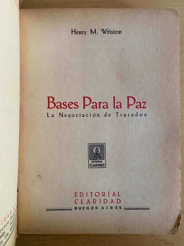 Bases Para La Paz - Wriston, Henry (j3) - Image 2