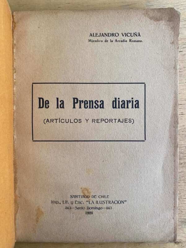 De La Prensa Diaria (articulos Y Reportajes) - Vicuña (G3) - Image 2