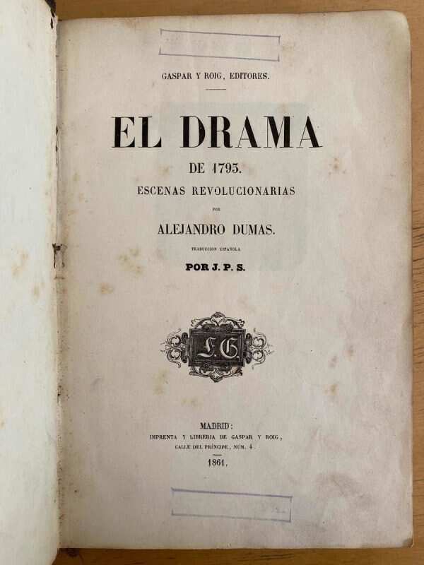 El Drama De 1793. Escenas Revolucionarias - Dumas (c2)