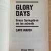 Glory Days. Bruce Springsteen En Los Ochenta - Marsh (j2) - Image 2