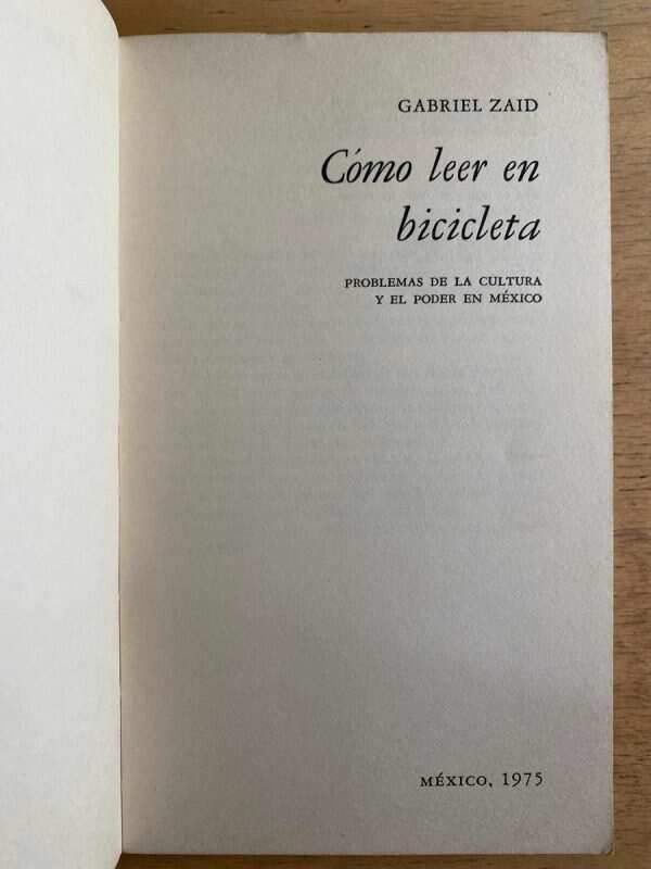Como Leer En Bicicleta - Zaid, Gabriel (h2) - Image 2