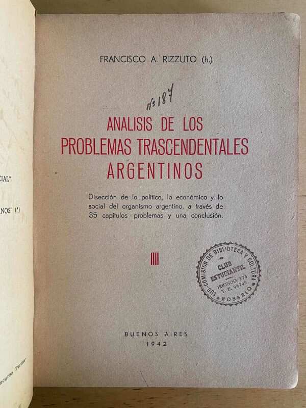 Analisis De Los Problemas Trascendentales Arg- Rizzuto (j3) - Image 2