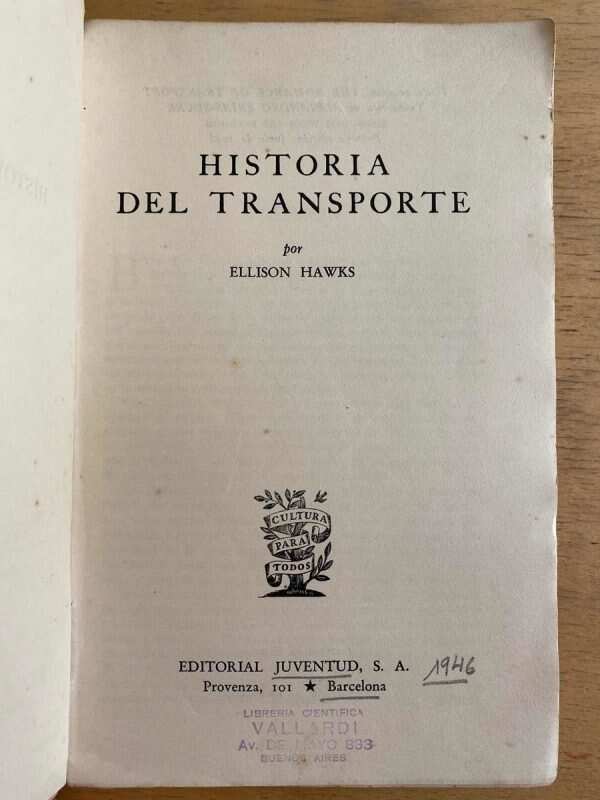 Historia Del Transporte - Hawks, Ellison (h3) - Image 2