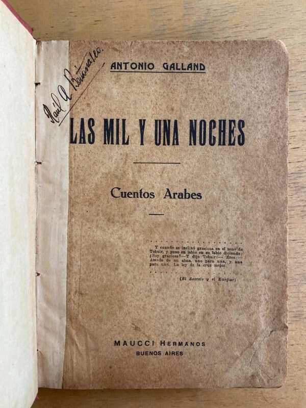 Las Mil Y Una Noches - Galland, Antonio (g6)