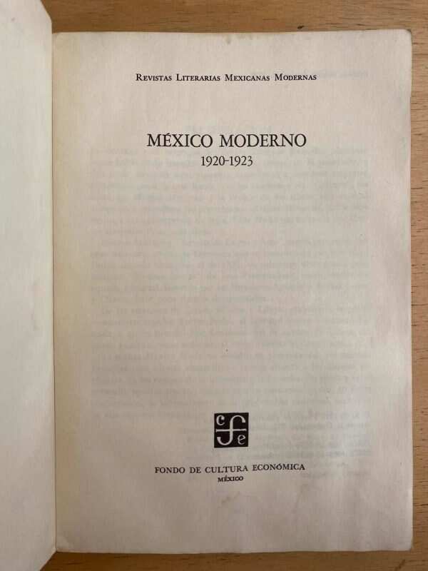 Revistas Literarias Mexicanas Modernas (h6) - Image 3