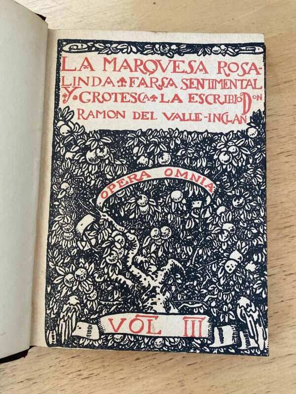 La Marquesa Rosalinda Opera Omnia Iii- Del Valle Inlcan (s4) - Image 2