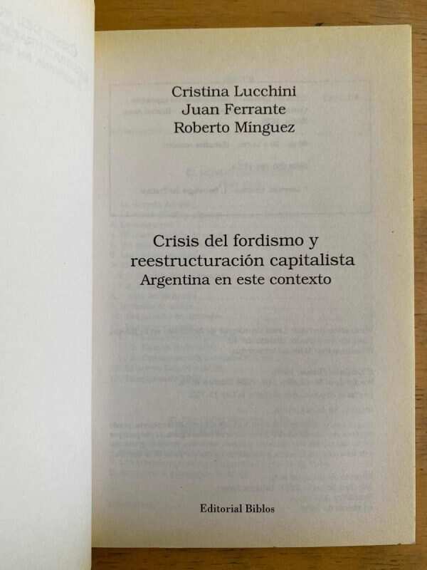 Crisis Del Fordismo Y Reestructurac- Lucchini Ferrante (k6) - Image 2