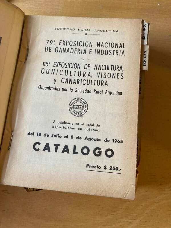 Sociedad Rural Argentina - 79a Exposicion Nac De Ganade (A6) - Image 2