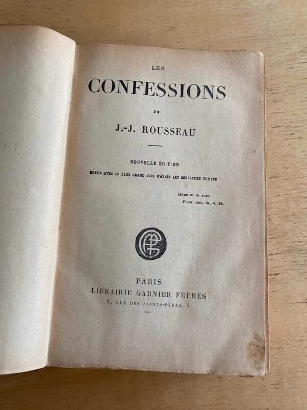 Les Confessions - Rousseau, J.j. (p5)