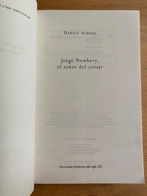 Jorge Newbery El Señor Del Coraje - Albero, Danilo (j2) - Image 2