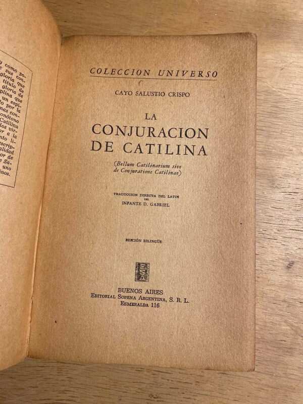 La Conjuracion De Catilinia - Cayo Salustio Crispo (s2) - Image 2