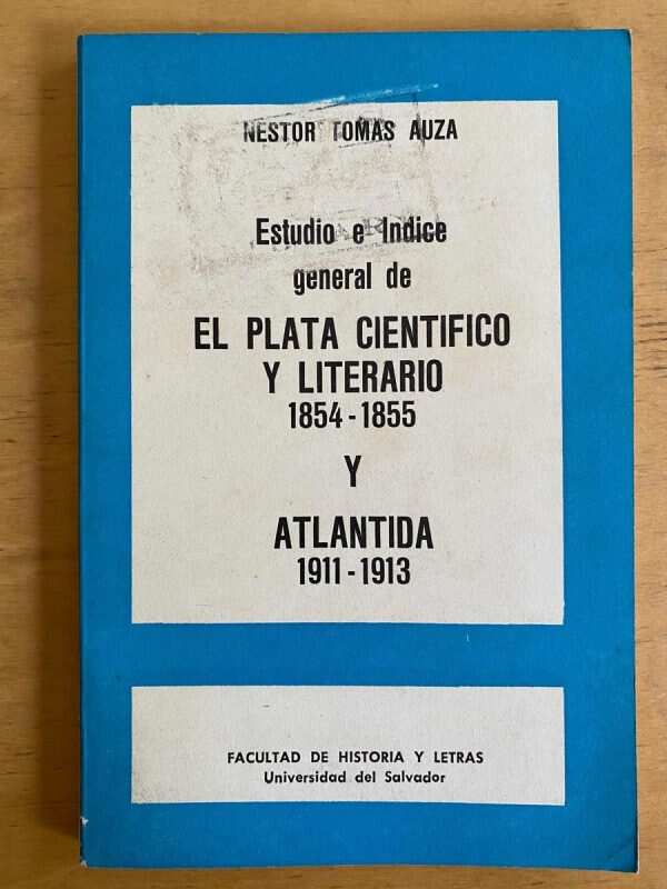 Estudio E Indice General De El Plata Cientifico - Auza (j5)