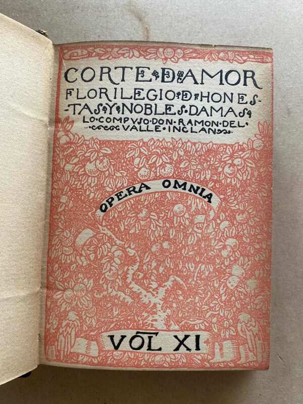 Corte De Amor. - Del Valle Inclan, Ramon (O6)