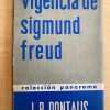 Vigencia De Sigmund Freud - Pontalis, J.b (j3)