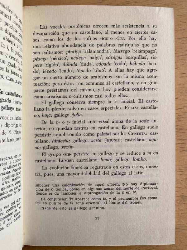 Gramatica Elemental Del Gallego Comun - Carballo Calero (f3) - Image 3