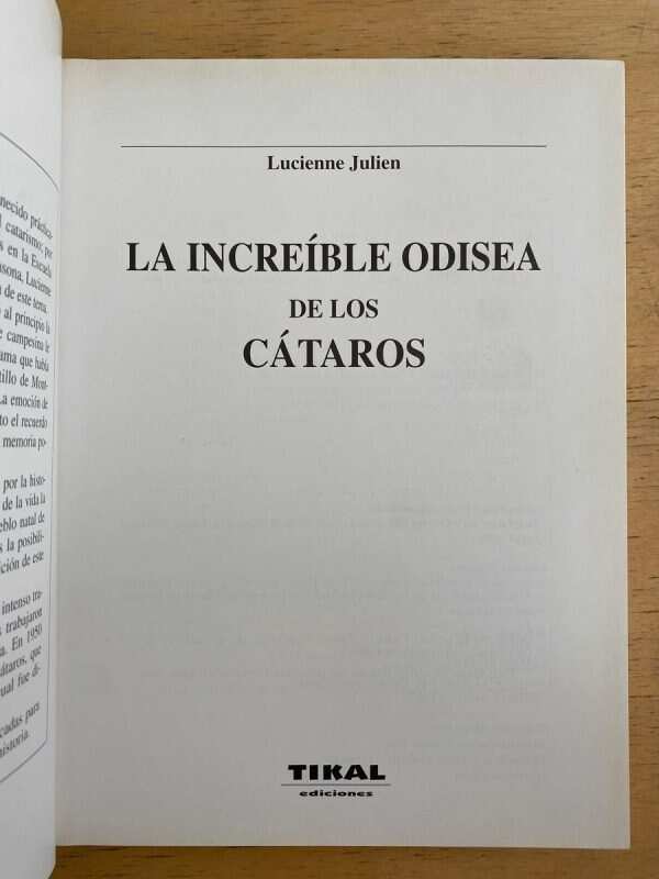 La Increible Odisea De Los Cataros - Julien, Lucienne (h6) - Image 2