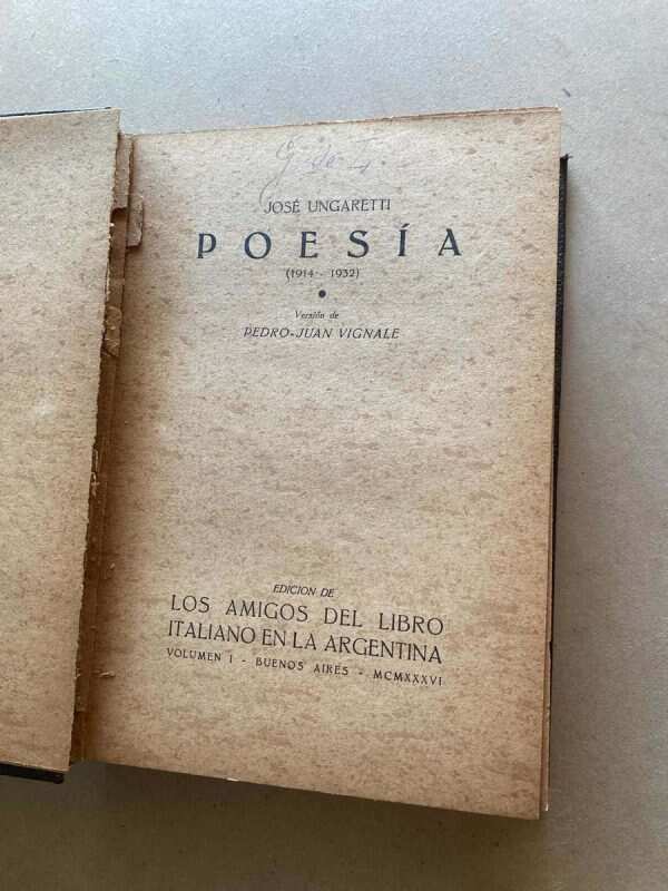 Poesia (1914-1932) - Ungaretti, Jose (y5) - Image 2