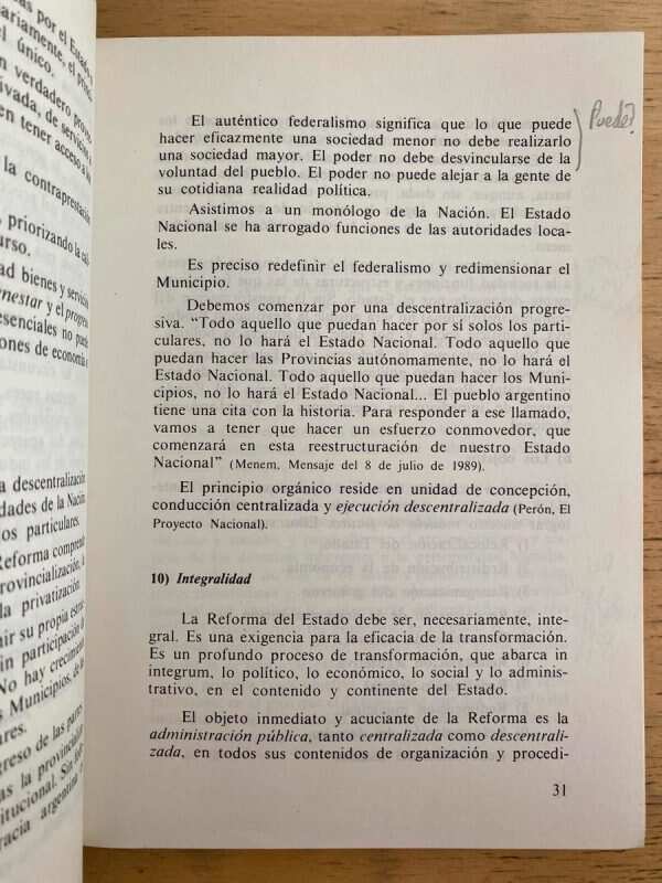 Reforma Del Estado Y Transformacion Nacional - Menem (j1) - Image 3