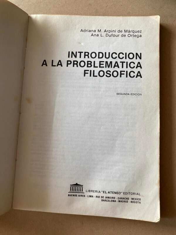 Intro A La Problematica Filosofica - Arpini De Marquez (A1) - Image 2