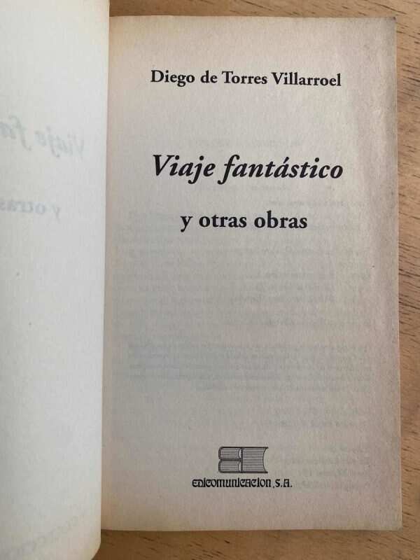 Viaje Fantastico (y Otras Obras) - De Torres Villarroel (k4) - Image 2