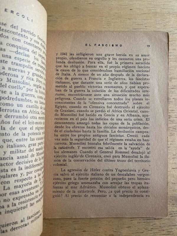 El Fascismo Lleva A Italia A La Catastrofe - Ercoli, M. (h5) - Image 3