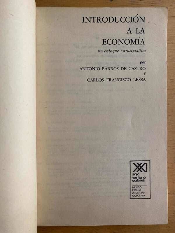 Introduccion A La Economia - Barros De Castro; Lessa (j1) - Image 2
