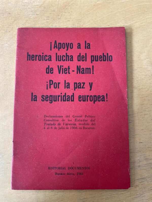 Declaraciones Del Comite Politico Del Tratado De Varsovi (h4