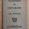 - - Manifiesto Del Congreso A Los Pueblos (i6)
