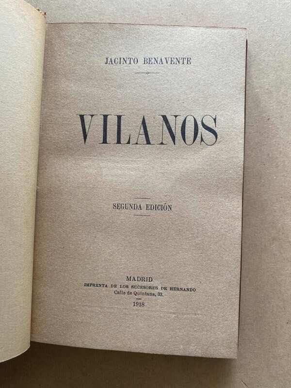 Villanos - Benavente, Jacinto (o5)