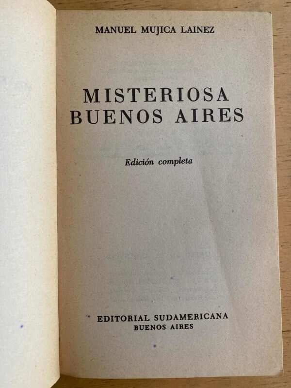 Misteriosa Buenos Aires - Mujica Lainez, Manuel (k2) - Image 2