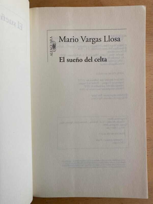 El Sueño Del Celta - Vargas Llosa, Mario (F2) - Image 2