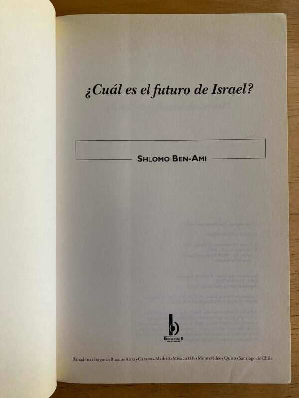 Cual Es El Futuro De Israel? - Ben-ami, Shlomo (k3) - Image 2
