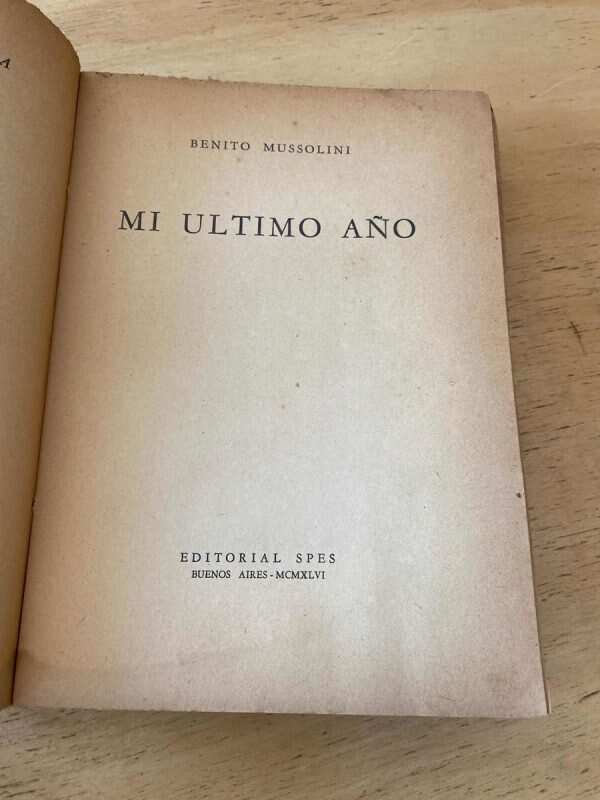 Mi Ultimo Año - Mussolini, Benito (s4) - Image 3