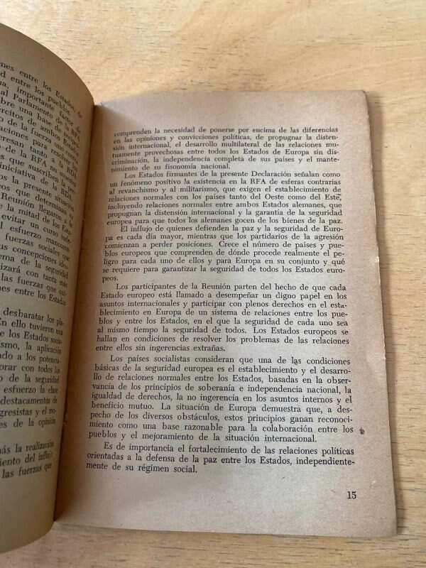 Declaraciones Del Comite Politico Del Tratado De Varsovi (h4 - Image 2