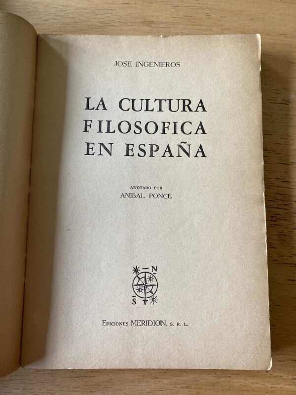 La Cultura Filosofica En España - Ingenieros, Jose (s2) - Image 2