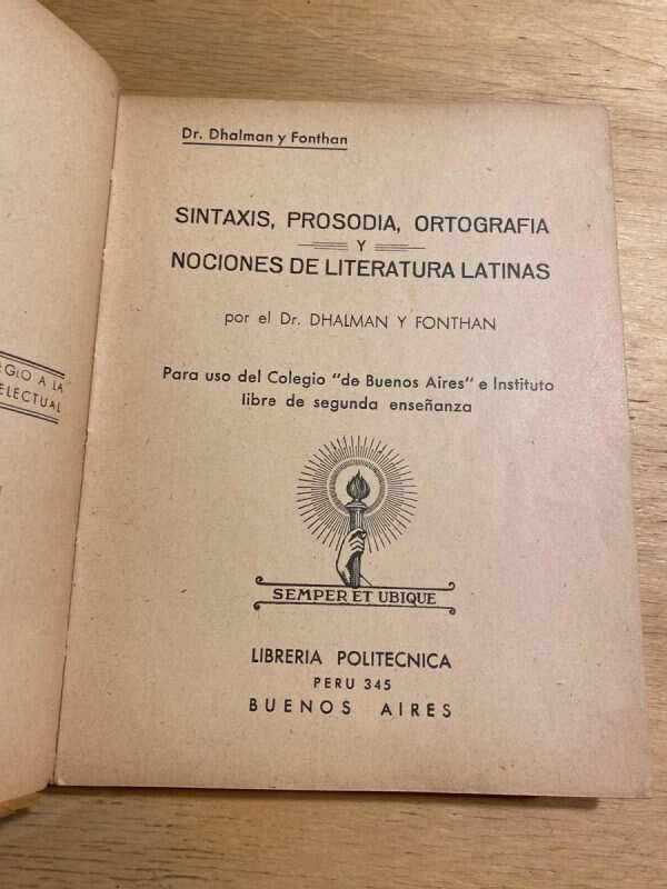Sintaxis, Prosodia, Ortografia Y Noc- Dhalman Y Fonthan (u5) - Image 2