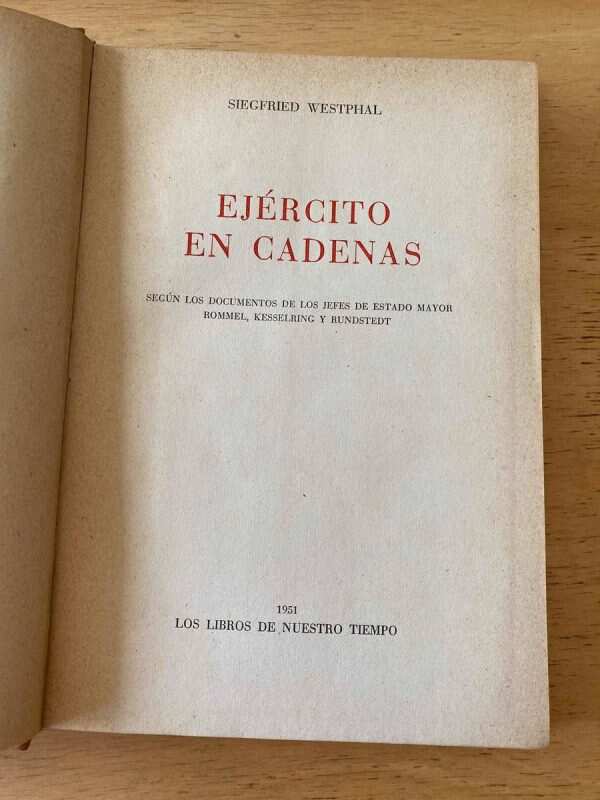 Ejercito En Cadenas Según Los Documentos De- Westphal (t2) - Image 2