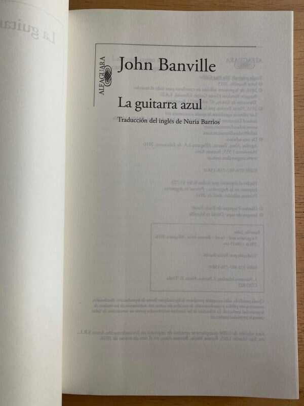La Guitarra Azul - Banville, John (k2) - Image 2