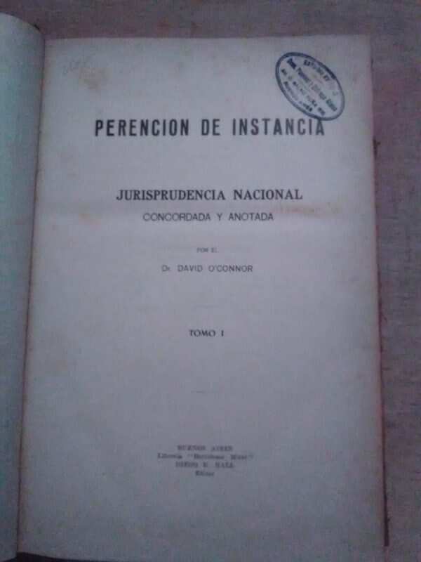 Perencion De Instancia. Jurisprudencia Nac- O´connor (B3)