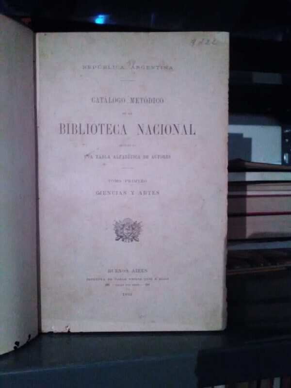 Catalogo Metodico De La Biblioteca Nacional (5 Tomos) (J0) - Image 2