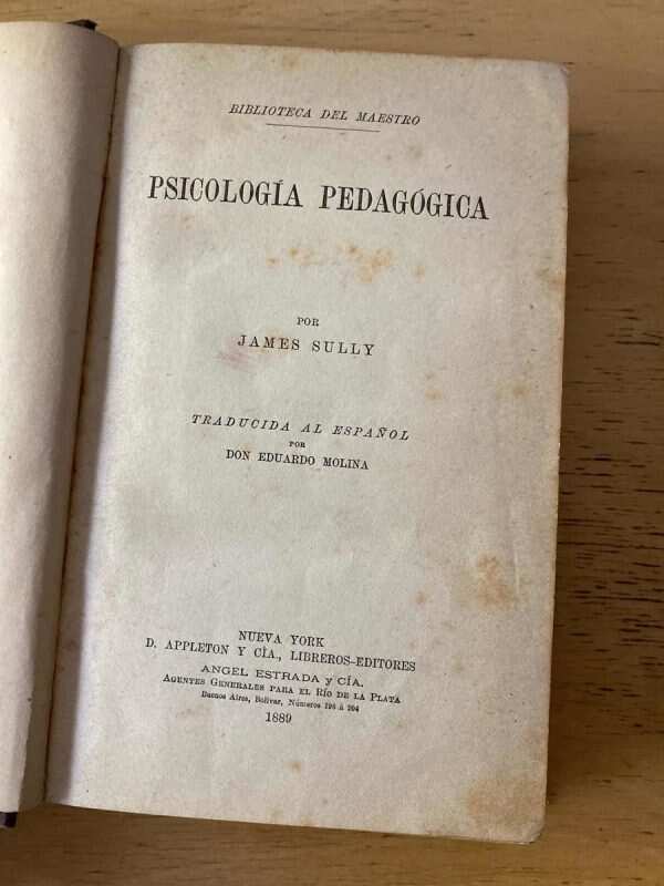 Psicologia Pedagogica - Sully, James (B5)