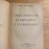 Tres Novelas Ejemplares Y Un Prologo - De Unamuno (O1)