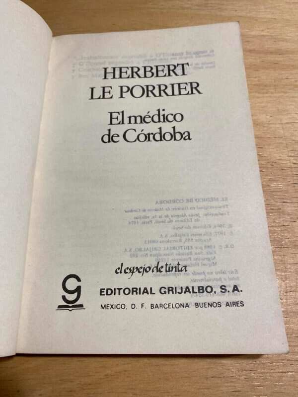 El Medico De Cordoba - Le Porrier, Herbert (S5) - Image 2